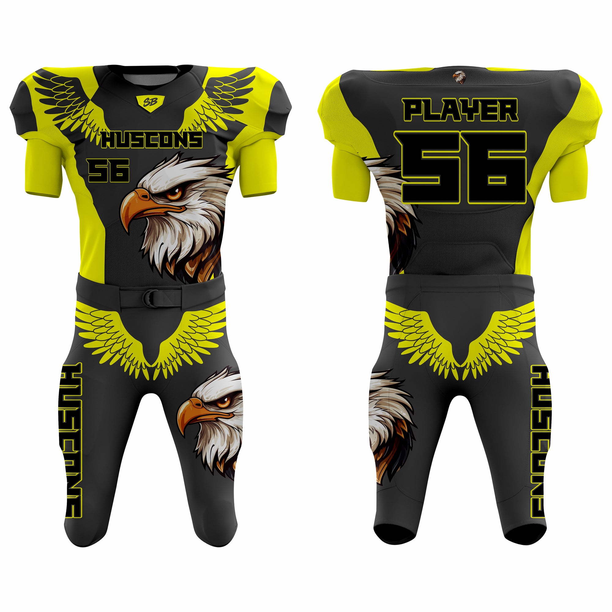 Black Gold Eagle American Football Uniform | Wholesale Custom Sublimat Sublimation Base Black Gold Eagle American Football Uniform | Wholesale Custom Sublimat Sublimation Base